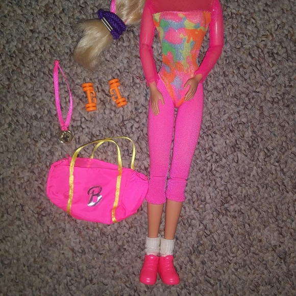 Vintage 1993 Barbie Gymnast Doll - Picture 3 of 4